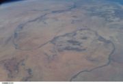 The Great Bend of the Nile in Sudan, looking north across the Sahara Desert towards Northern Sudan.