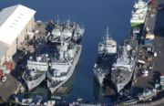 The whole flotilla of the French Navy based in Réunion.