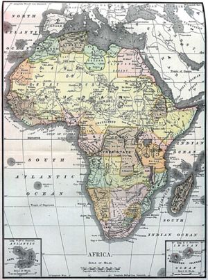 1890 map of Africa