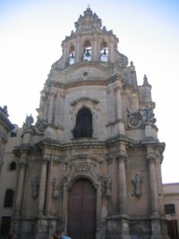 Illustration 3: A Sicilian belfry crowns Rosario Gagliardi's Church of San Giuseppe in Ragusa Ibla