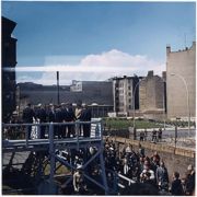 President John F. Kennedy visiting the Berlin Wall on June 26, 1963