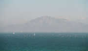 A view across the straits of Gibraltar