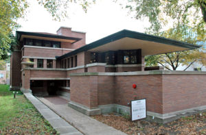 The Robie House on the University of Chicago campus