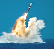 The Royal Navy operates four nuclear Vanguard class submarines armed with the Trident II nuclear missiles.