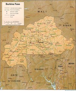 Map of Burkina Faso