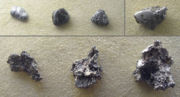 An assortment of native platinum nuggets