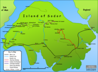 The fictional island of Sodor