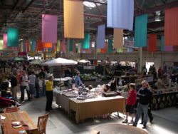 Shopping at the weekly Old Bus Depot Markets, Kingston