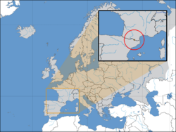 Location of Andorra