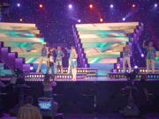 Estonia rehearsing at the 2006 Contest.