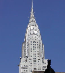 The Chrysler Building (1930) is a famous example of Art Deco architecture.