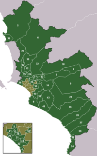 Location within Lima Province