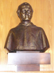 Bust of Mendel at Mendel University of Agriculture and Forestry Brno, Czech Republic.