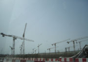 Cranes dominate the sky over Dubai.