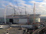 Wembley Stadium when completed will be the largest football stadium in the World.