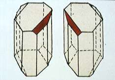 Pasteur separated the left and right crystal shapes from each other to form two piles of crystals: in solution one form rotated light to the left, the other to the right, while an equal mixture of the two forms cancelled each other's rotation.  Hence, the mixture does not rotate polarized light.