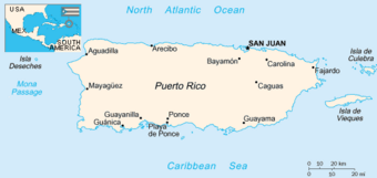 Map of Puerto Rico