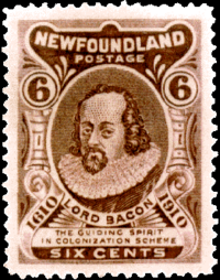 Lord Bacon Postage Stamp from Newfoundland.