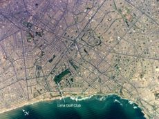 Lima metropolitan area from space, March 2005