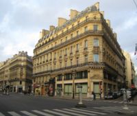 Avenue de l'Opéra and its buildings typical of Haussmann's renovation of Paris