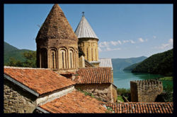 Ananuri castle and church in the picturesque Aragvi gorge