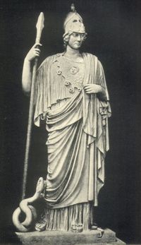 The Athena Giustiniani, a Roman copy of a Greek statue of Pallas Athena (Vatican Museums)