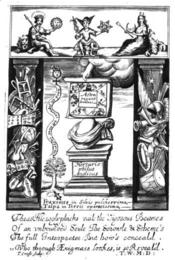 Frontispiece to Ashmole's translation of Fasciculus Chemicus.