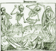 Inspired by Black Death, Danse Macabre is an allegory on the universality of death and a common painting motif in late-medieval periods.