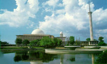 Istiqlal Mosque in Jakarta, reportedly the largest mosque in South East Asia.