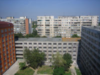 Post World War II apartment buildings