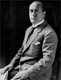 Benito Mussolini, official portrait as Italian Prime Minister, 1923.