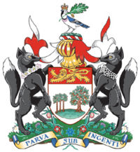 The coat of arms of Prince Edward Island uses two foxes as supporters