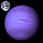 Size comparison of Neptune and Earth