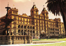 The Windsor Hotel, one of the few surviving grand buildings from the 1880s boom.