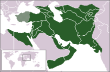 The Sassanid Empire at its greatest extent, under king Khosrau II.