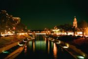 Brush Creek on the Plaza at Night