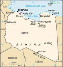 Map of Libya