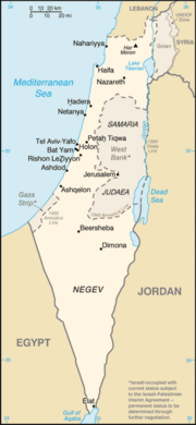 Map of Israel