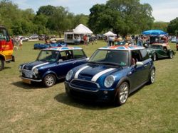 2003 MINI Cooper S and Mk III classic Mini.