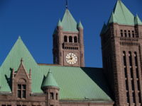 Copper roof on the Minneapolis City Hall