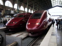 Thalys trains with service to Belgium, the Netherlands and Germany