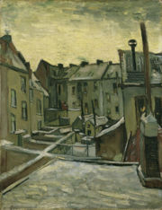 Backyards in Antwerp, 1885, by Vincent van Gogh