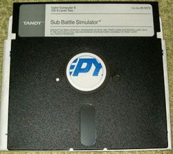 "Sub Battle Simulator" for the Tandy Color Computer 3 was released in a flippy disk