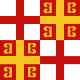 The flag of the Empire in the late 14th century.