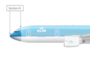 Section 41 on a Boeing 777. This is the only major part shared with the 767.