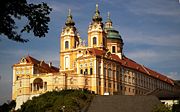 Melk Abbey, in Austria near the Wachau valley (architect Jakob Prandtauer)