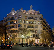 The Casa Mil�, in the Eixample, Barcelona.