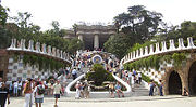 View of the Park G�ell, El Carmel, Barcelona.