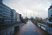 The stadium in its very early stages of construction, circa August 2003