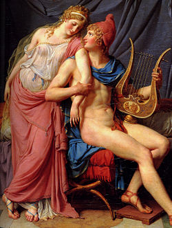 Les Amours de Pâris et d'Hélène (detail), 1788 by Jacques-Louis David (1748–1825) Louvre